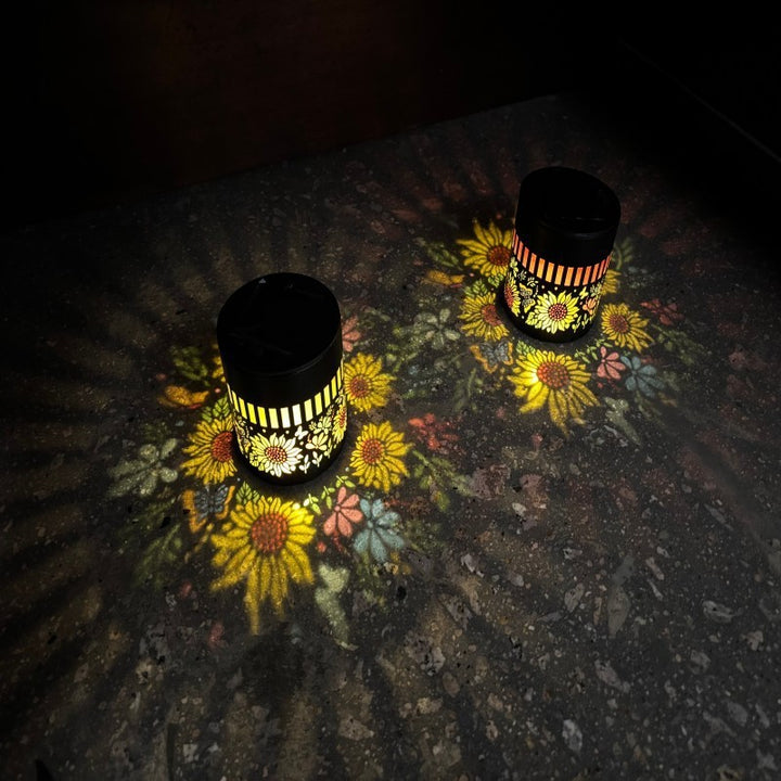 Decorative Solar RGB Mandala Projection Wall And Stake Garden Light Stornfield