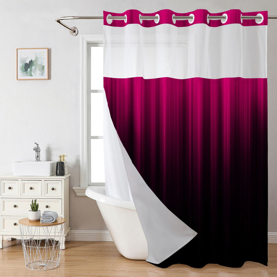 Modern Gradient Shower Curtain Stornfield