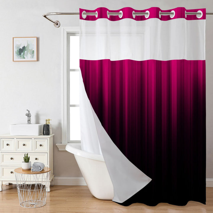 Modern Gradient Shower Curtain Stornfield