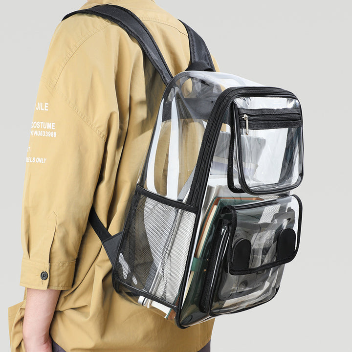 Transparent backpack with multiple compartments Stornfield