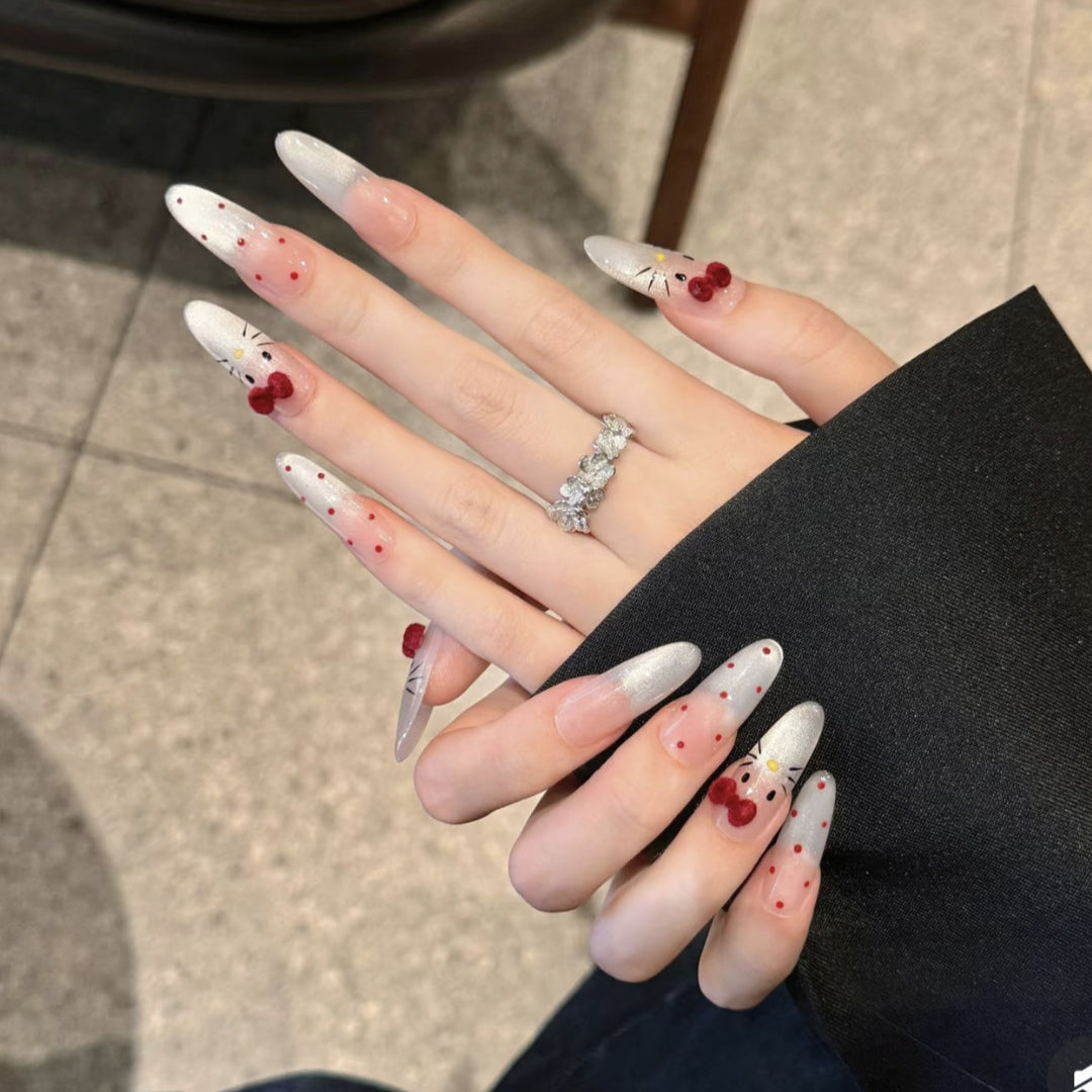 Decorative Press-On Nail Art Set with Character Design Stornfield