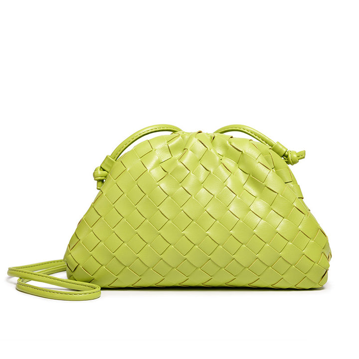 Elegant Woven Leather Bucket Bag Stornfield