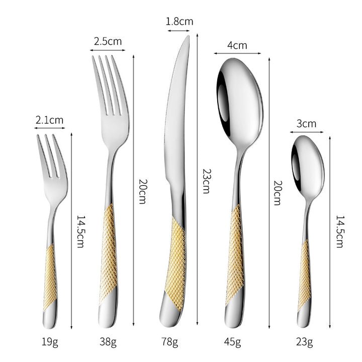 Fine and elegant table knife with non-slip handle Stornfield