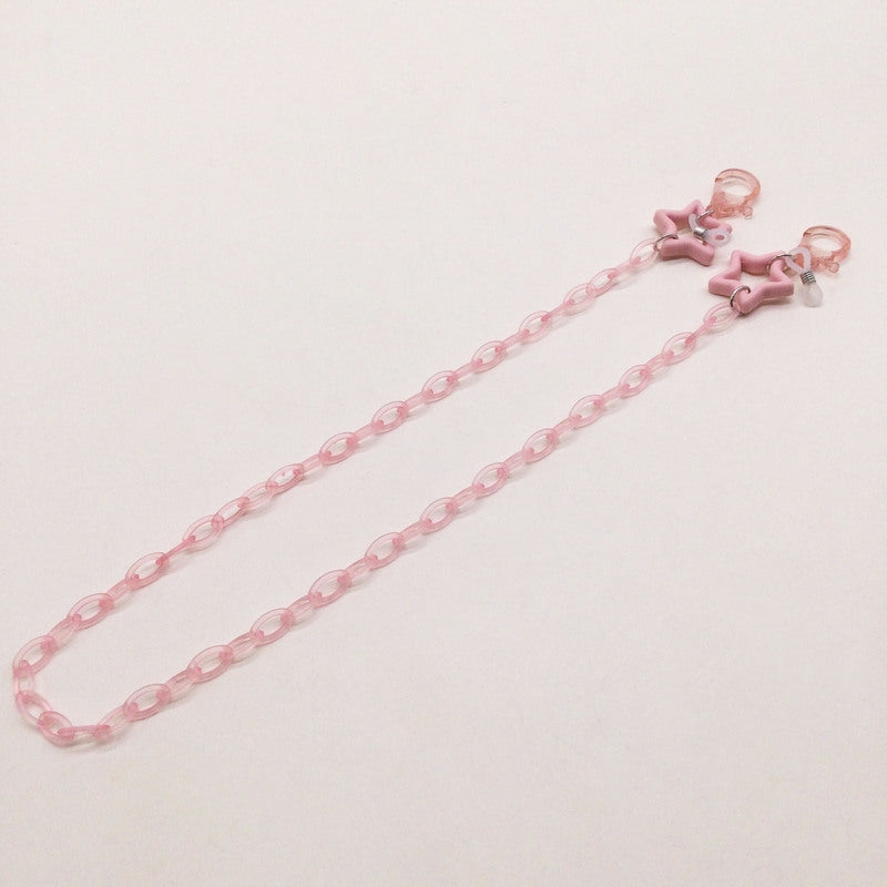Fashionable glasses holder chain with star pendants Stornfield