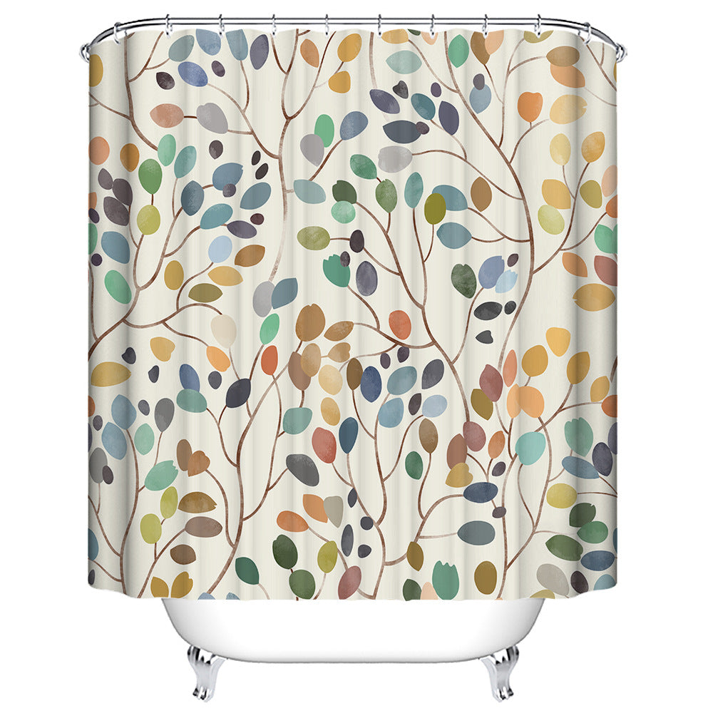Leafy Floral Shower Curtain Stornfield