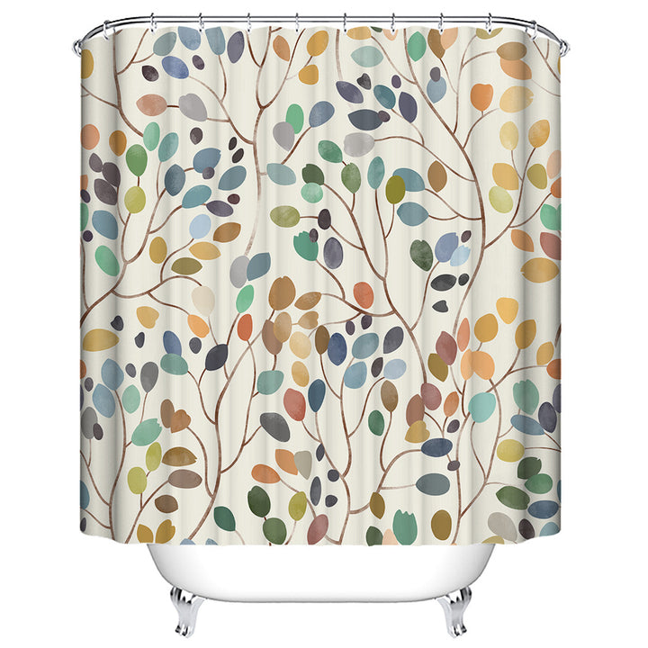 Leafy Floral Shower Curtain Stornfield