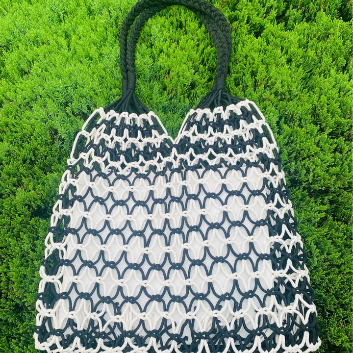 Handcrafted mesh tote bag made of tear-resistant material Stornfield