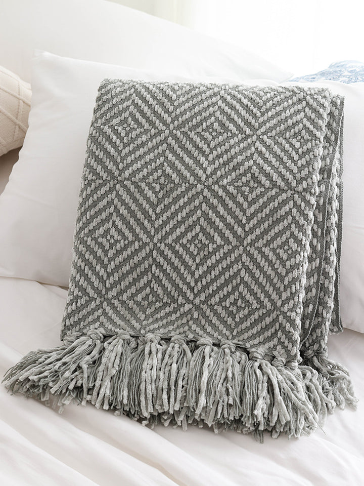 Decorative Woven Throw Blanket