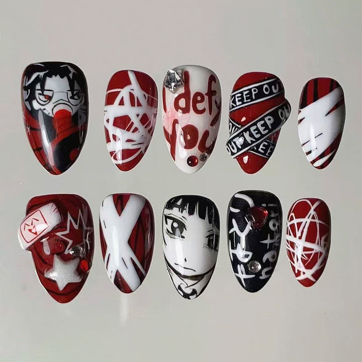 Creative Nail Art Set with Unique Graphics Stornfield
