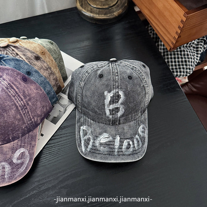 Women's Distressed Denim Adjustable Baseball Cap Stornfield