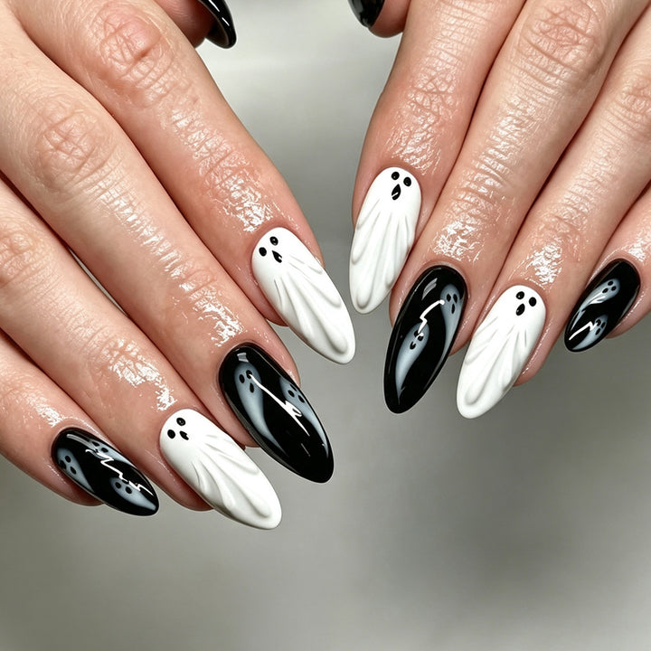 Halloween Ghost Nail Art Stornfield