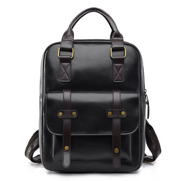 Vintage Leather Multi-Functional Backpack Stornfield