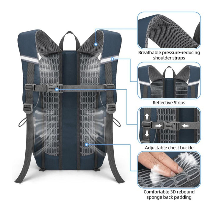 Multifunctional Backpack with Ergonomic Design and Multiple Compartments Stornfield