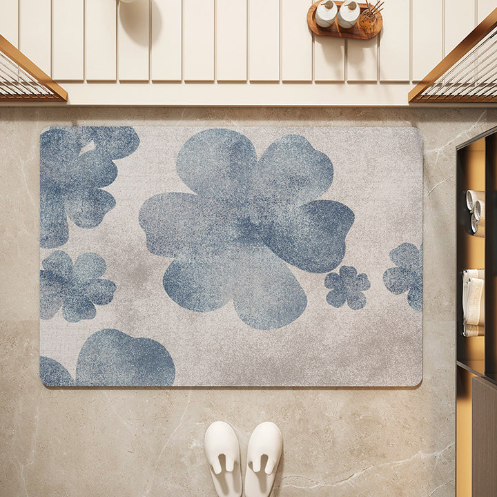Floral Patterned Entryway Mat