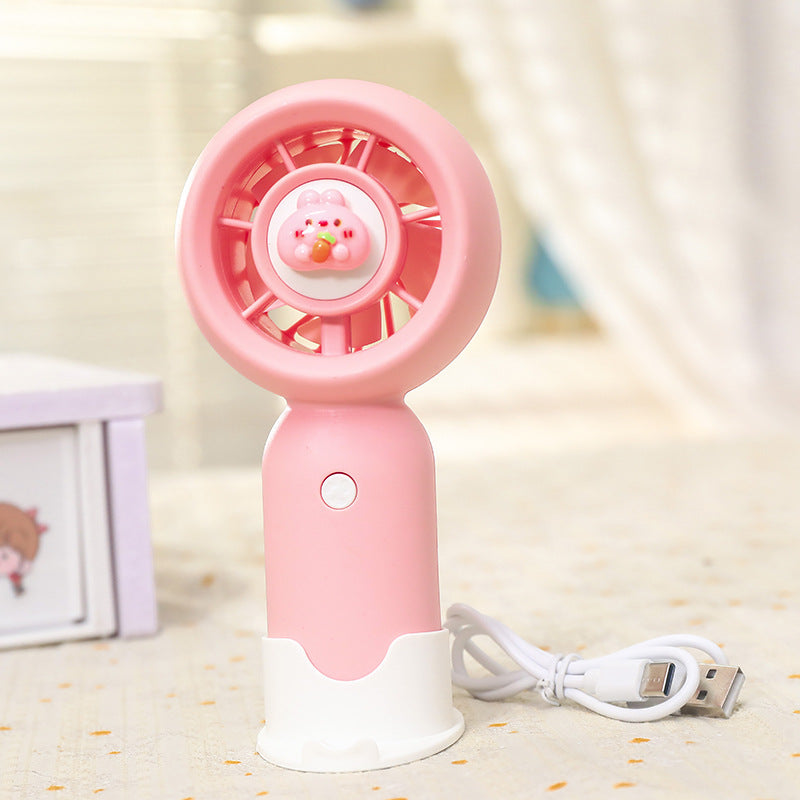 Women Handheld Mini-Fan with USB Charging Function and Ergonomic Design Stornfield
