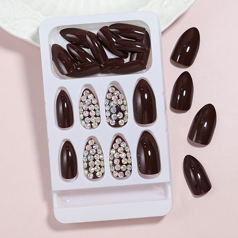Decorative Rhinestone-Accent Press-On Nails Stornfield