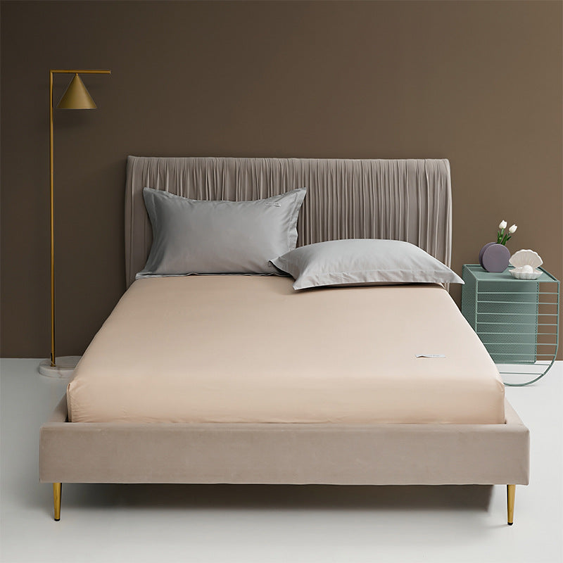 Deep-Pocket Fitted Mattress Sheet Cotton-Blend Stretch Skirt