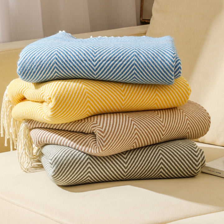 Women's stylish and soft zigzag blanket Stornfield