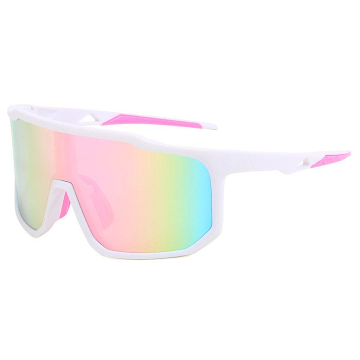Ladies sporty racing sunglasses with wide field of view and modern mirrored lenses Stornfield