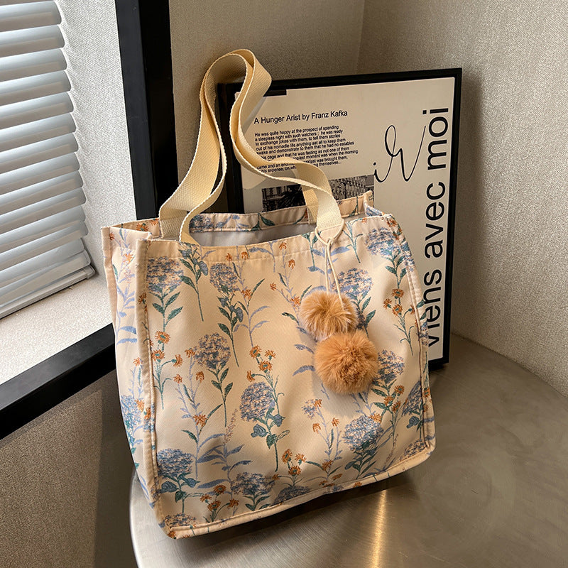 Floral Embellished Tote