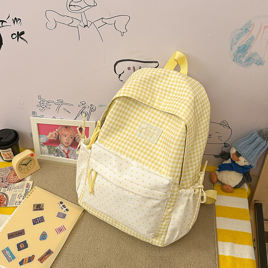 Chic Plaid Backpack Stornfield