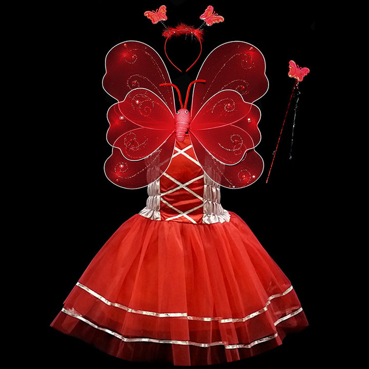Girls' Sparkling Tulle Princess Dress