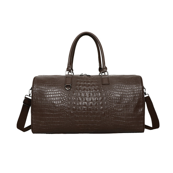Elegant Travel Bag Made of Durable Artificial Leather with Crocodile Pattern Stornfield