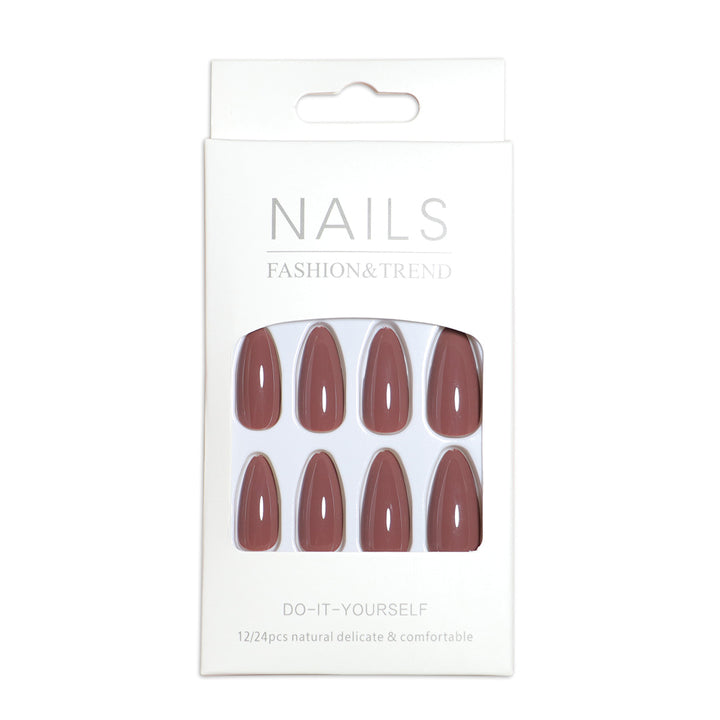 Almond-Shaped Press-On Nail Set with DIY Applicator Stornfield