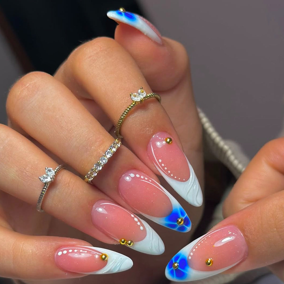 Glamorous Artistic Stiletto Press-On Nails Stornfield