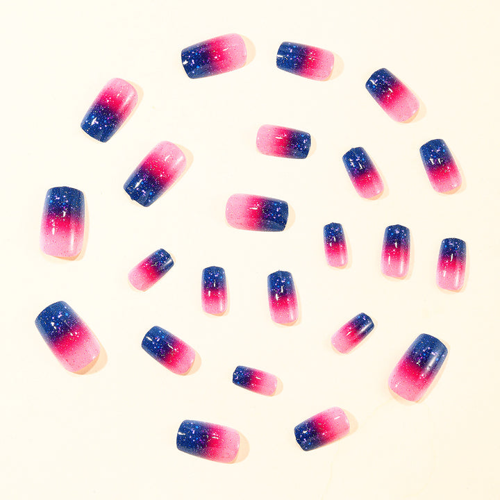 Sparkling Ombre Nail Art Extensions Stornfield