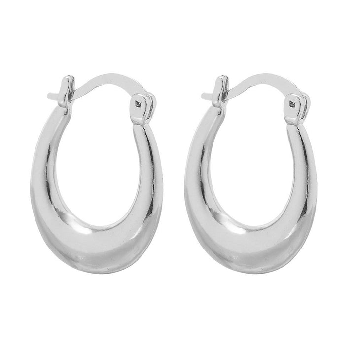 Sleek Curved Huggie Earrings Stornfield