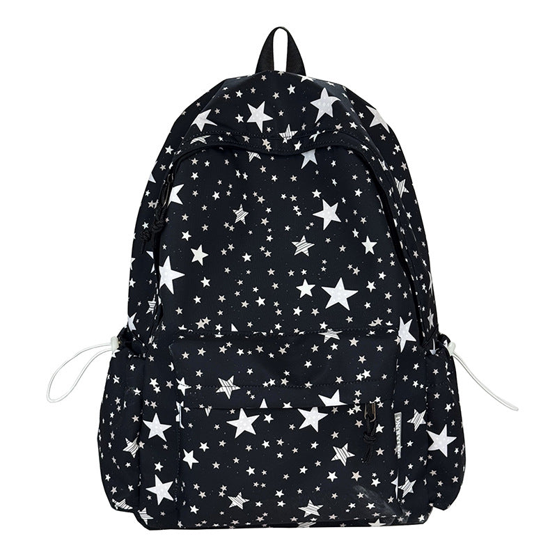 Backpack with Thoughtful Compartments and Trendy Star Motif Stornfield