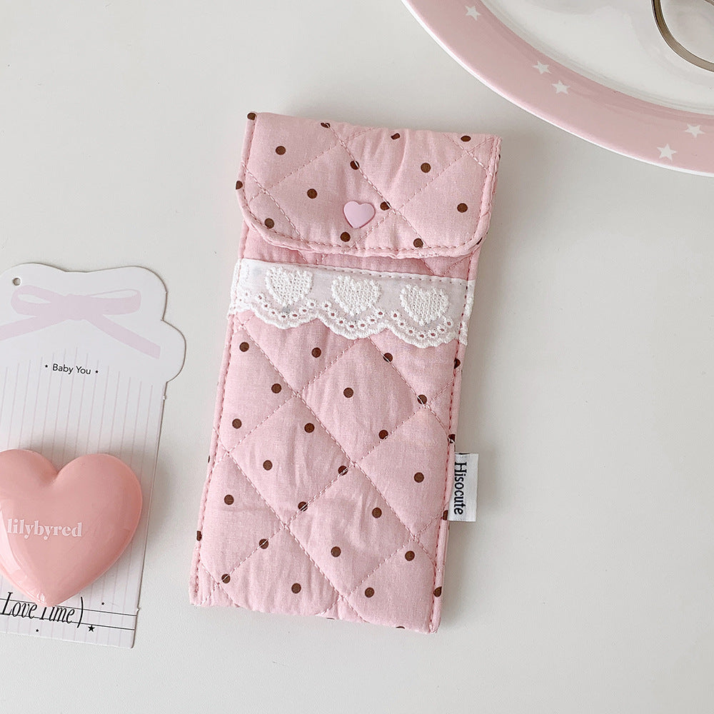 Quilted Heart Detail Pencil Case Stornfield