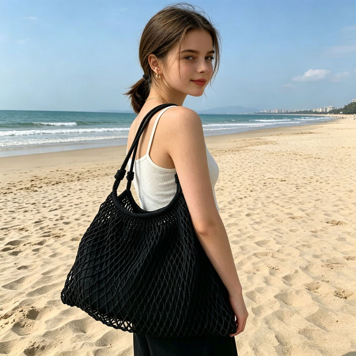 Mesh tote bag with soft handle Stornfield