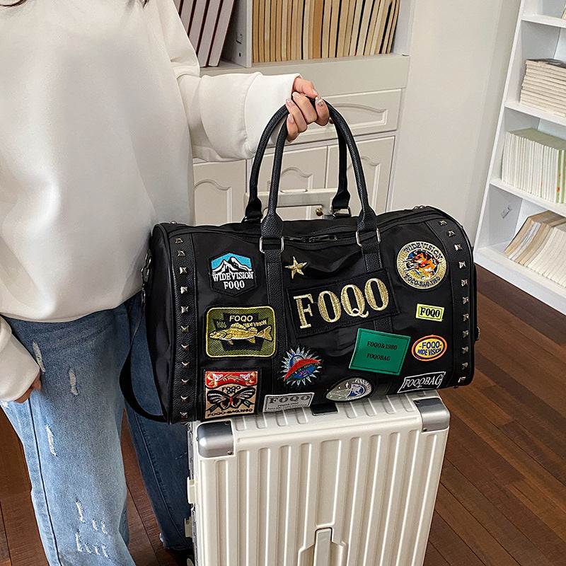 Stylish Patchwork Weekend Duffel Bag Stornfield