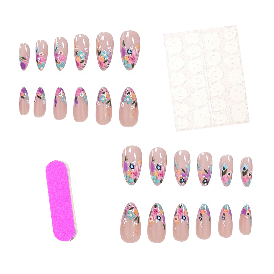 Floral Acrylic Nail Art Enhancements Stornfield 1789915430