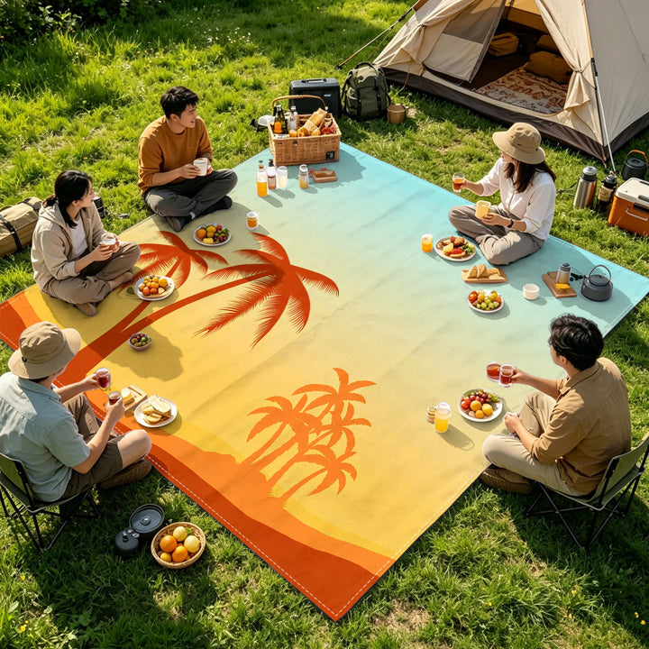 Mandala Design Beach Mat Stornfield