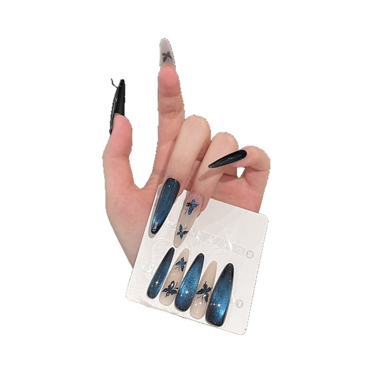 Artistic Butterfly-Accent Press-On Nail Set Stornfield