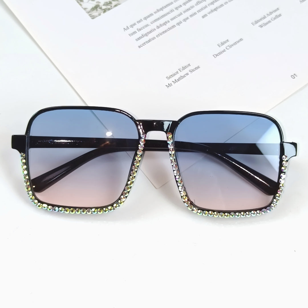 Ladies Glamorous Sunglasses with Sparkling Rhinestone Embellishment Stornfield