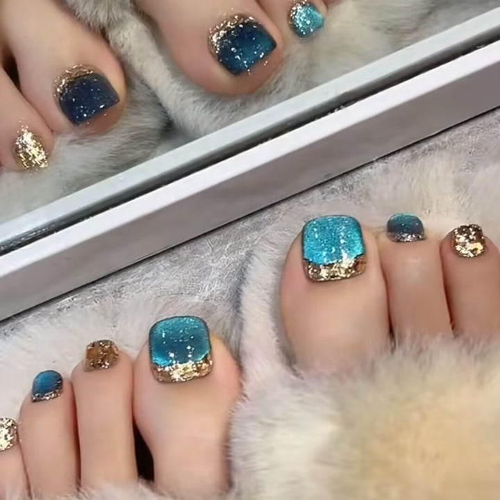 Decorative Sparkling Toe Nail Art Stornfield