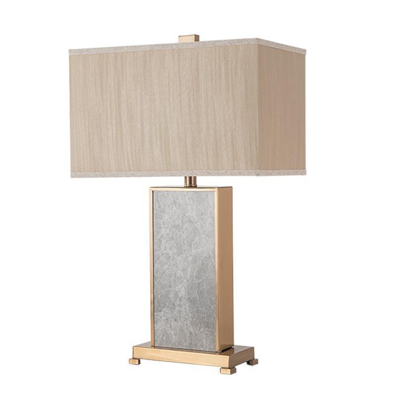 Elegant Table Lamp with Textured Fabric Shade