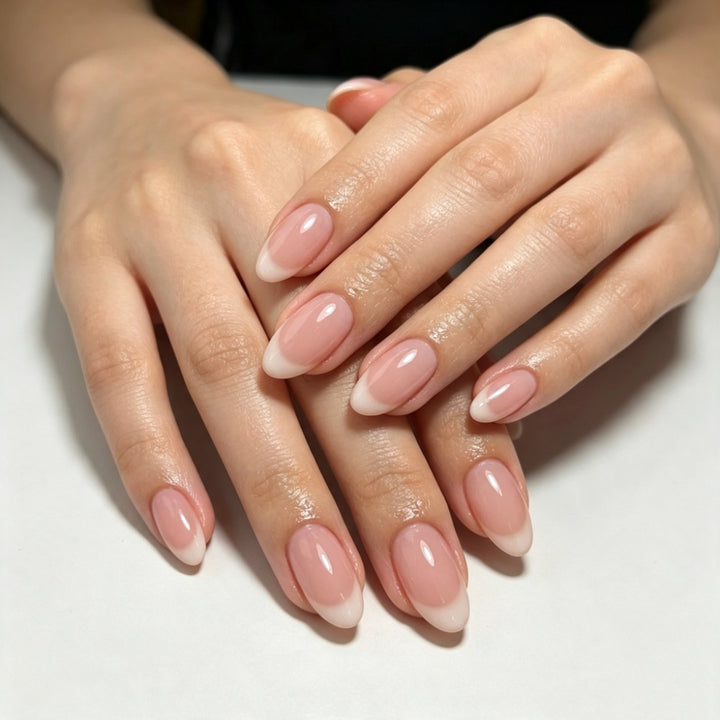 Artistic Press-On Nail Set with Celestial Design Stornfield