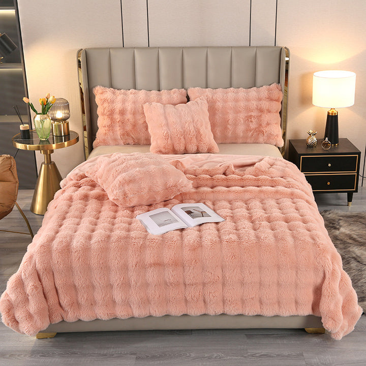 Luxury Fuzzy Faux Fur Blanket