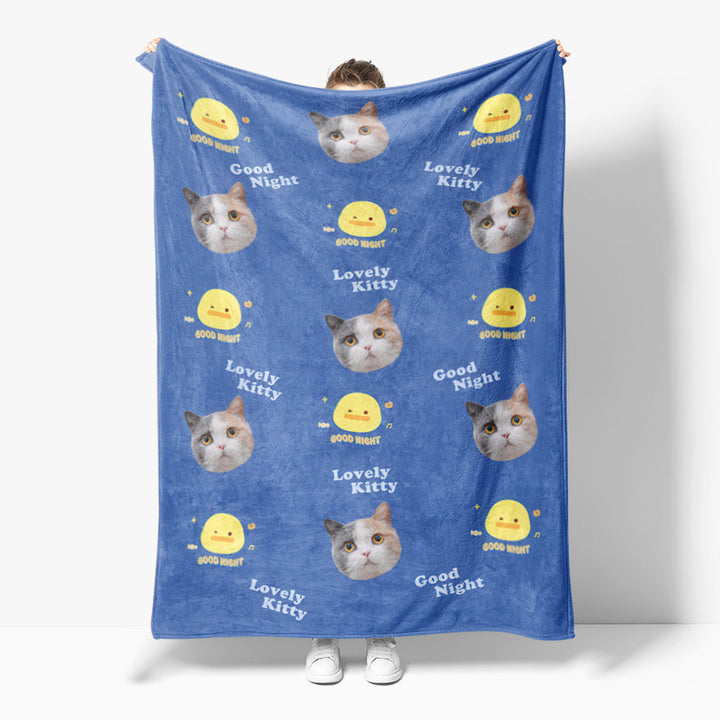 Cute Cat Pattern Fleece Blanket Stornfield