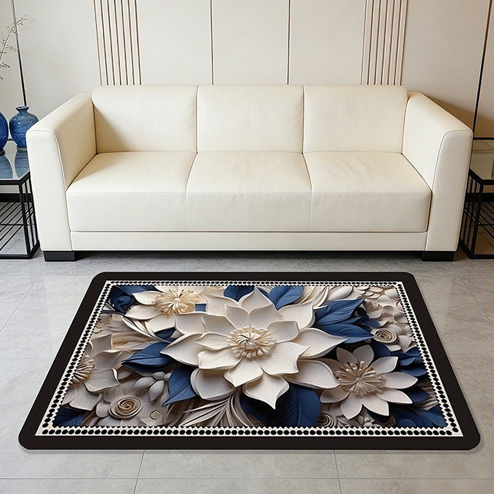 Geometric Patterned Bath Rug Stornfield