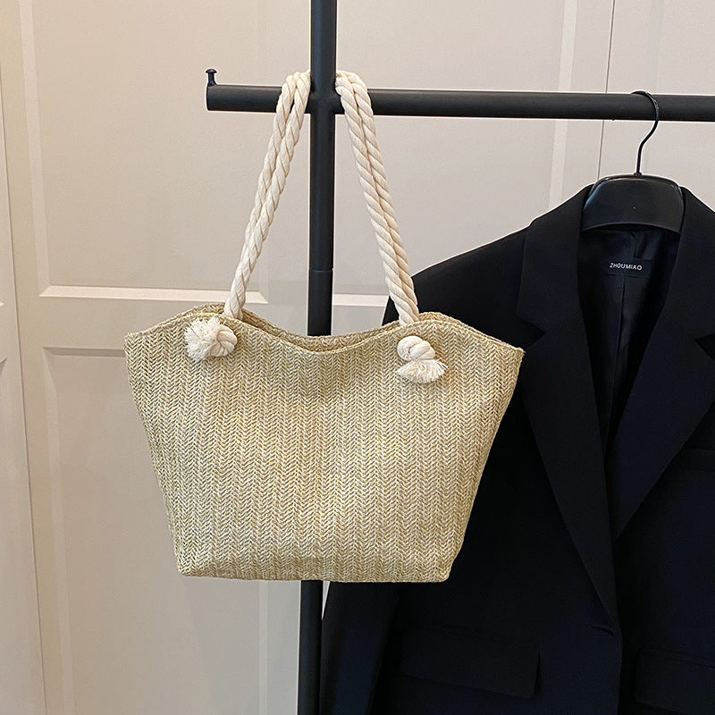Chic Handwoven Beach Tote Bag Stornfield