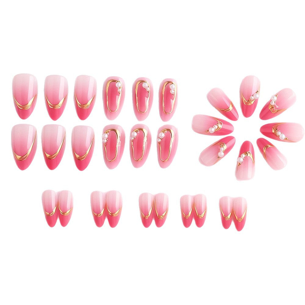 Elegant Press-On Nail Art Set Stornfield