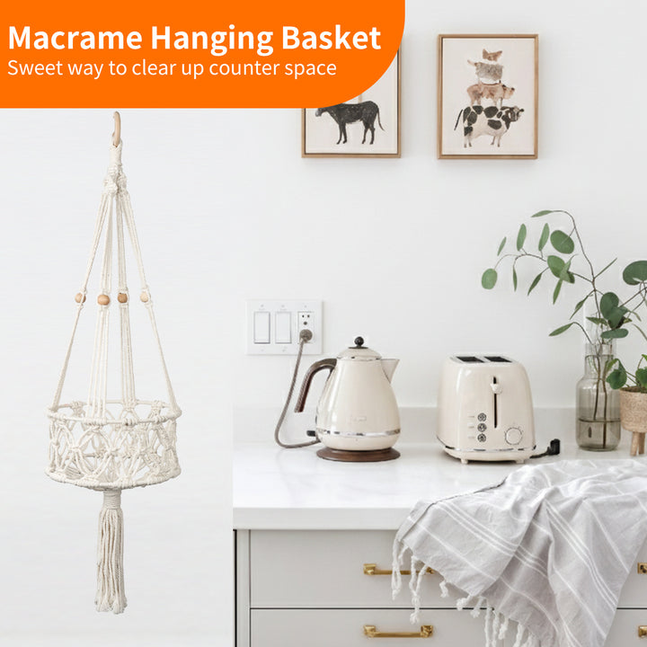 Hanging Plant Macrame Basket Stornfield
