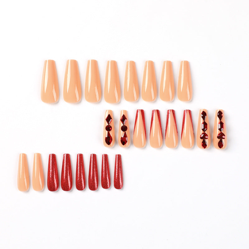 Artfully designed nail extensions with sparkling accents Stornfield