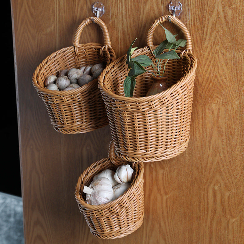 Handcrafted Wicker Storage Basket Stornfield